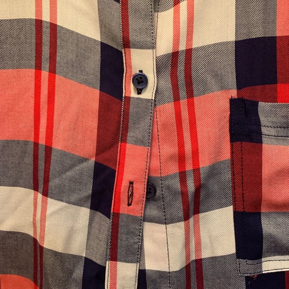 NWT CJ Banks plaid button-down shirt - 2x - Picture 4 of 11